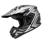 Шлем кроссовый ”SOL SX-1 BLADE”, черно-серебристый