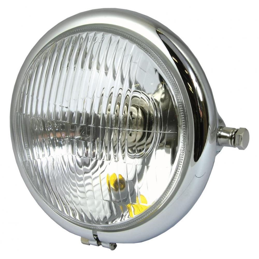 Фара Ltd British-Style Chrome Headlamp 7 inch h4, e-Mark