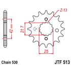 JT Звезда передняя (ведущая) стальная JTF513.13